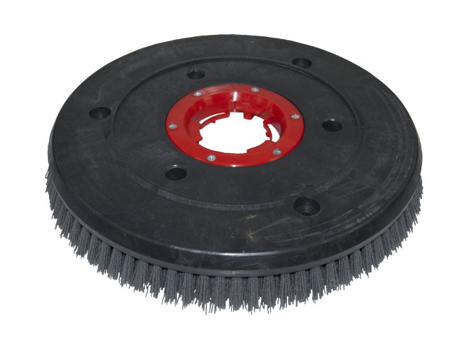 Produktbild Schleifkorn-Tellerbürste - Ø 410 mm - Grit/Tynex 1,2 mm für Gansow (IPC-Gansow) 119 BF 85 (roter Flansch)