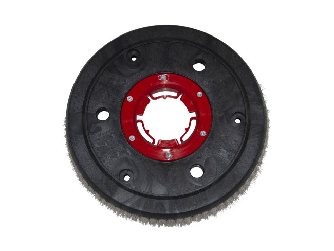 Produktbild Schleifkorn-Tellerbürste - Ø 340 mm, Nylon-Grit 0,35 mm für Gansow (IPC-Gansow) Titan 352 BF 140 W (roter Flansch)