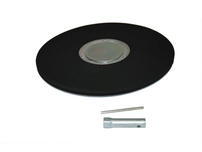 Produktbild Treibteller - Ø 430 mm, mit Gummi-Haftbelag für Schleifpapier für Wirbel Candia 43