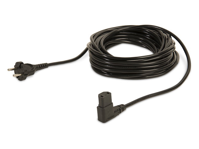 Produktbild Elektrokabel 10 Meter / 2 x 1,0 mm², abgewinkelter Kaltgerätestecker