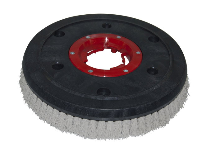 Produktbild Schleifkorn-Tellerbürste - Ø 340 mm, Nylon-Grit 0,35 mm für Gansow (IPC-Gansow) Titan 352 BF 140 W (roter Flansch)