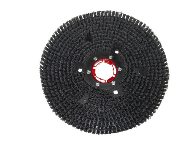 Produktbild Schleifkorn-Tellerbürste - Ø 530 mm - Grit/Tynex 1,2 mm für Gansow (IPC-Gansow) Titan 241 BF 105 (roter Flansch)