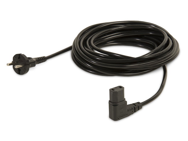 Produktbild Elektrokabel 10 Meter / 2 x 1,0 mm² / 2 Stecker angespritzt, schwarz