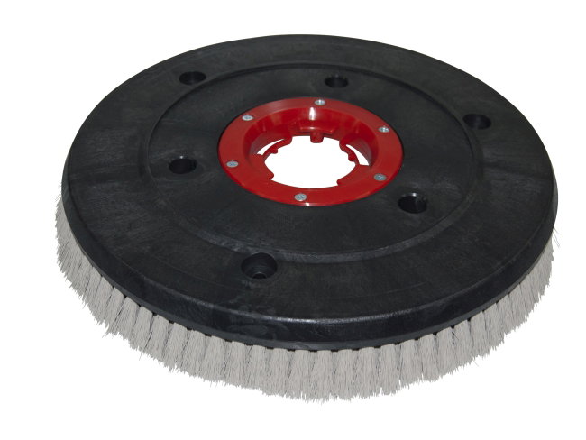 Produktbild Schleifkorn-Tellerbürste - Ø 410 mm, Nylon-Grit 0,35 mm für Gansow (IPC-Gansow) Titan Twin 105 mit 1 TB (roter Flansch)