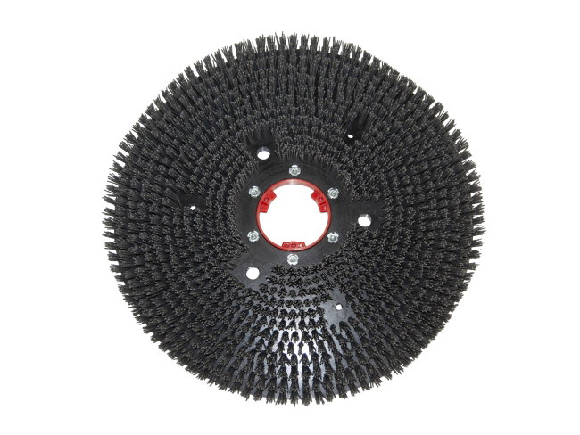 Produktbild Schleifkorn-Tellerbürste - Ø 530 mm - Grit/Tynex 1,5 mm für Gansow (IPC-Gansow) 45 BF 53 (roter Flansch)