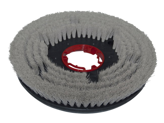 Produktbild Schleifkorn-Tellerbürste - Ø 340 mm, Nylon-Grit 0,35 mm für Gansow (IPC-Gansow) 70 BF 70 (roter Flansch)
