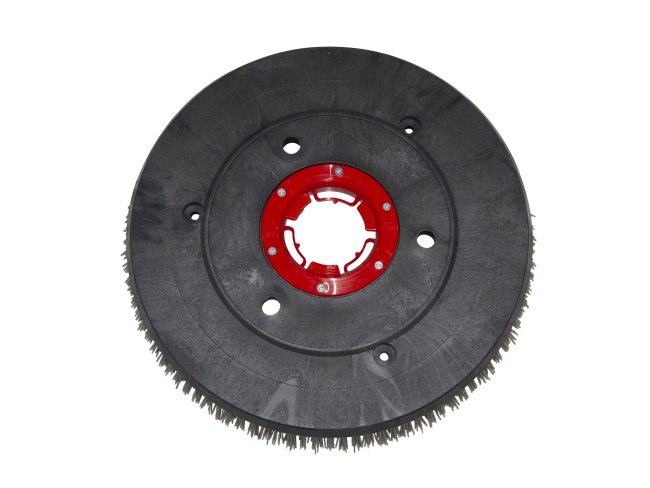 Produktbild Schleifkorn-Tellerbürste - Ø 450 mm - Grit/Tynex 1,5 mm für Gansow (IPC-Gansow) 26 B 46 (roter Flansch)