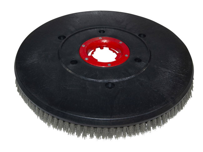 Produktbild Schleifkorn-Tellerbürste - Ø 530 mm - Grit/Tynex 1,5 mm für Gansow (IPC-Gansow) Titan 241 BF 105 (roter Flansch)