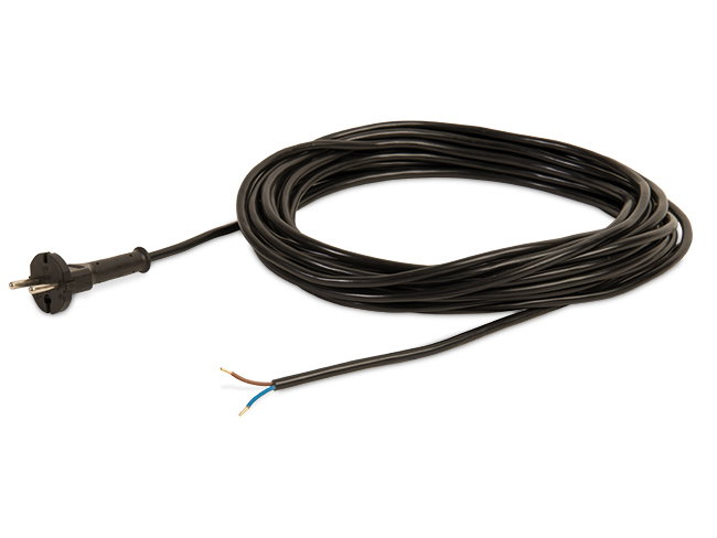 Produktbild Elektrokabel 10 Meter / 2 x 1,0 mm² / ohne Stecker, schwarz