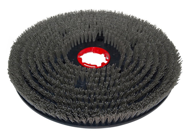 Produktbild Schleifkorn-Tellerbürste - Ø 530 mm - Grit/Tynex 1,5 mm für Gansow (IPC-Gansow) KF 53 (roter Flansch)